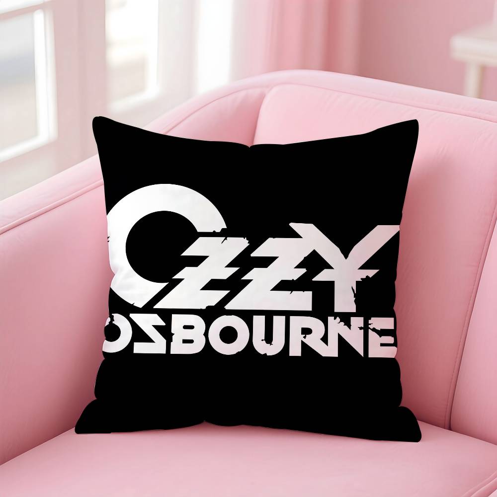 O-Ozzy Osbourne Band Lead Singer Pillow Case Safe Custom Photo Pillow, Anti-Fade Brushed Fleece Cushion, Maternal & Infant Safe.