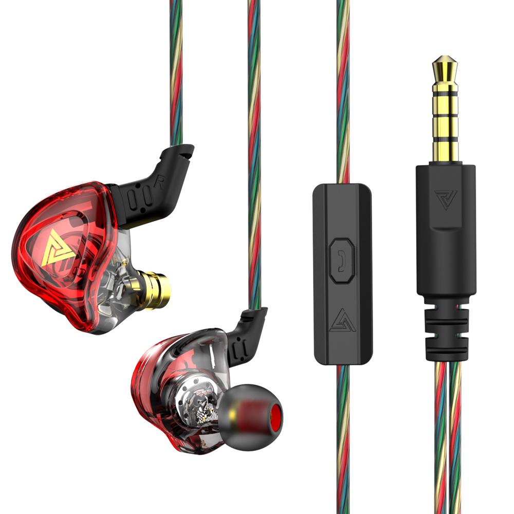 Оригинальные наушники QKZ AK6 Copper Driver HiFi, проводные, спортивные, с басами, стереогарнитура, музыкальные наушники-вкладыши 3,5 мм с микрофоном