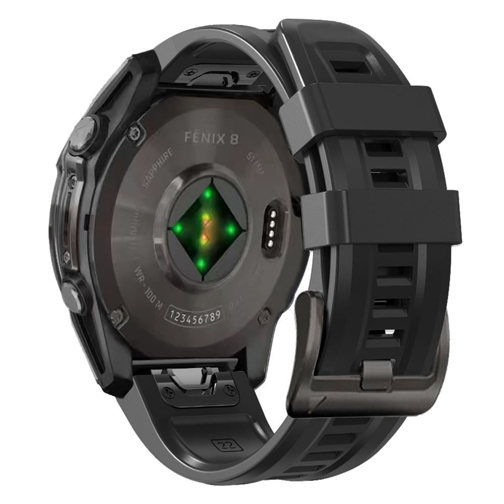 Tech-Protect Силиконовый ремешок для Garmin Fenix 5S / 5S Plus / 6S / 6S Pro / 7S / 8 (43 мм) Черный