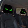 Skull Car Headrest Covers Spooky Print Auto Seat Head Rest