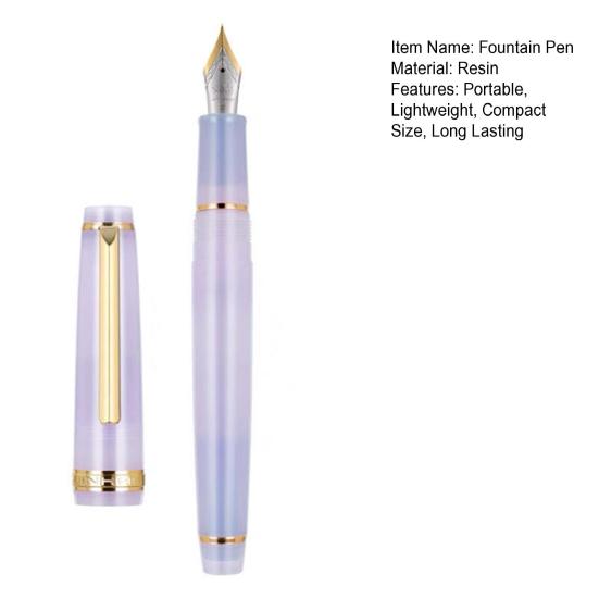 Перьевая ручка, тонкий наконечник для кардиограммы с большим конвертером чернил, компактный размер, портативная гладкая ручка для письма, канцелярские принадлежности, подарок