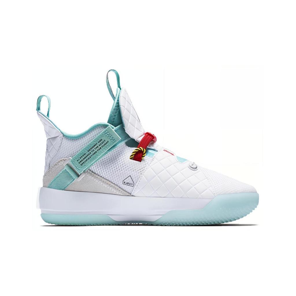 Jordan Air Jordan 33 Удобная амортизация Средний профиль Детские Баскетбольные Кроссовки Подростковые AQ9244-101