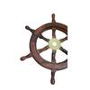 Деревянный винтажный штурвал корабля настенный декор