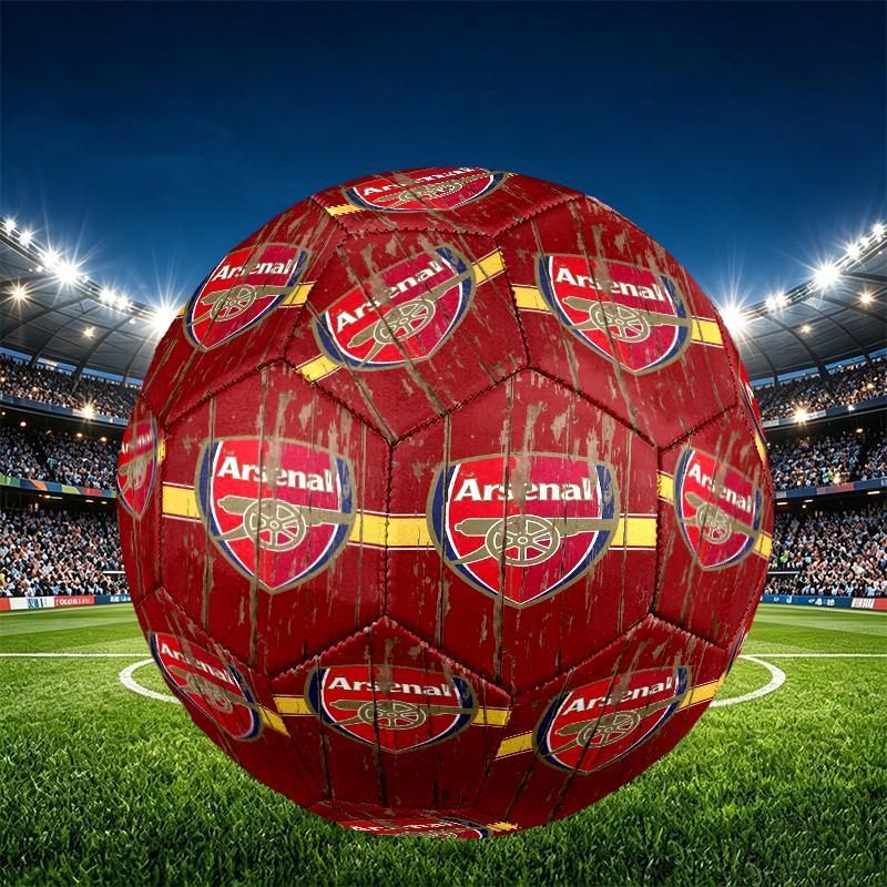 football F.C Print Size 5 Soccer Ball, PU Wear Resistant Football for Match Training and Daily Practice, Birthday Gift for Soccer Fans