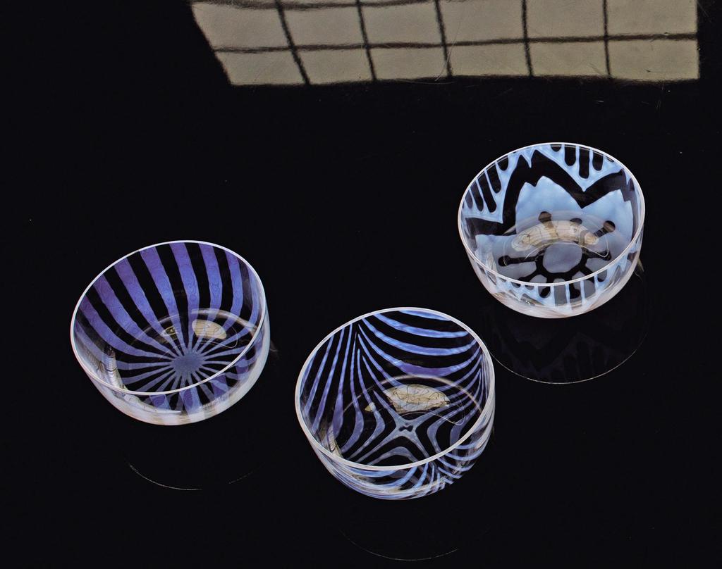 Hirota Glass Taisho Romantic Cherry Blossom Bowl, Design, MO-2-10