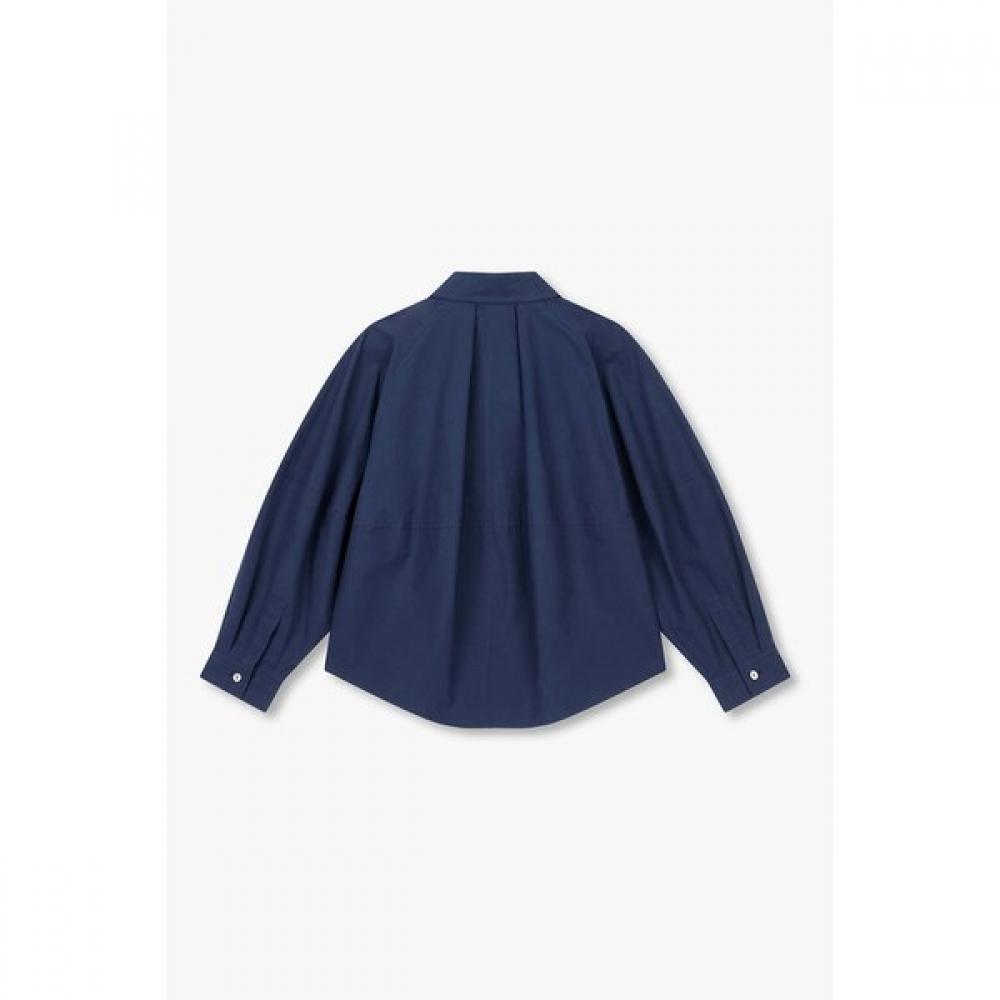 Studio Tomboy Cut Line Back Pleats Long Sleeve Shirt 9106321104ar