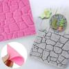 Cake Decor Baking Tools Dry Wall Silicone Mold Castle Stone Bark Fondant Cake Molds Chocolate Kitchen Household Accessories