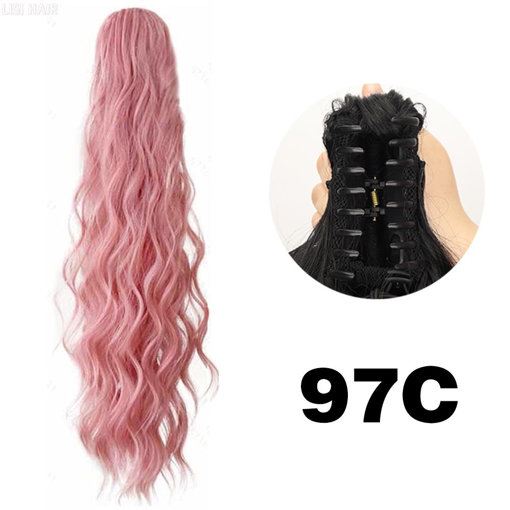 MISS WIG Synthetic Long Wavy Claw In Ponytail Hair Extensions Heat Resistant Pony Tail Hair For Women Cosplay Use