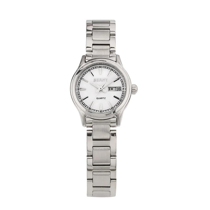BERNY Luxury Ladies Watch Japan Movement Fashion Dress Women Quartz Wristwatch Auto Top Bracelet Watches Female 3ATM Waterproof