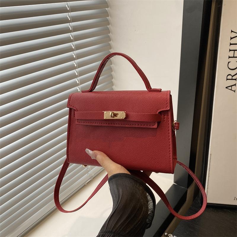 Новая трендовая сумка женская универсальная сумка модная ретро сумка Kelly на одно плечо через плечо маленькая квадратная сумка