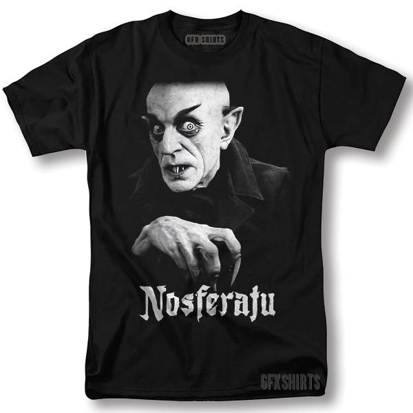 Футболка Носферату Хэллоуин Фильм Ужасов Винтажный Графический Дизайн Футболка Унисекс Футболка
