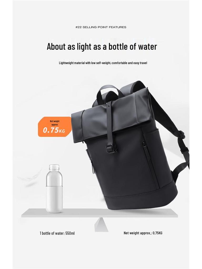 Men's Water-Resistant Large Capacity Laptop Backpack for Work and School