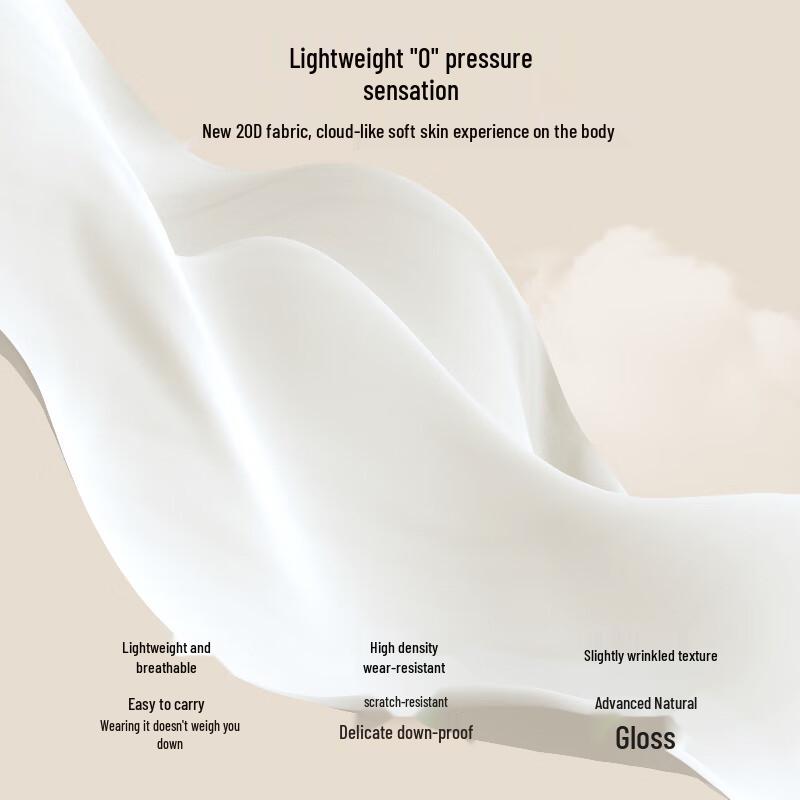 Женская легкая парка с капюшоном из гусиного пуха MeiLiCheng