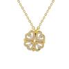 Серебряное ожерелье S925 с четырехлистником - Универсальная модная цепочка на ключицу для женщин