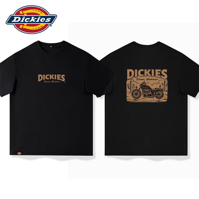 Мужская футболка Dickies свободного кроя, с коротким рукавом, из чистого хлопка