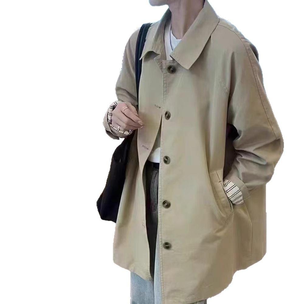 Женский ретро тренч средней длины 2025 - Весенний стиль, Свободный крой