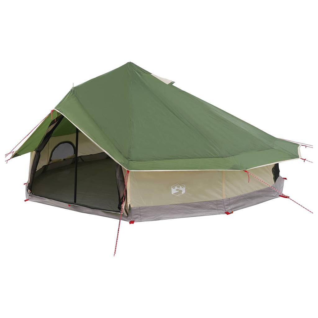 Tipi Tent with Roof Green 800 x 800 x 430 cm Polyester and Steel