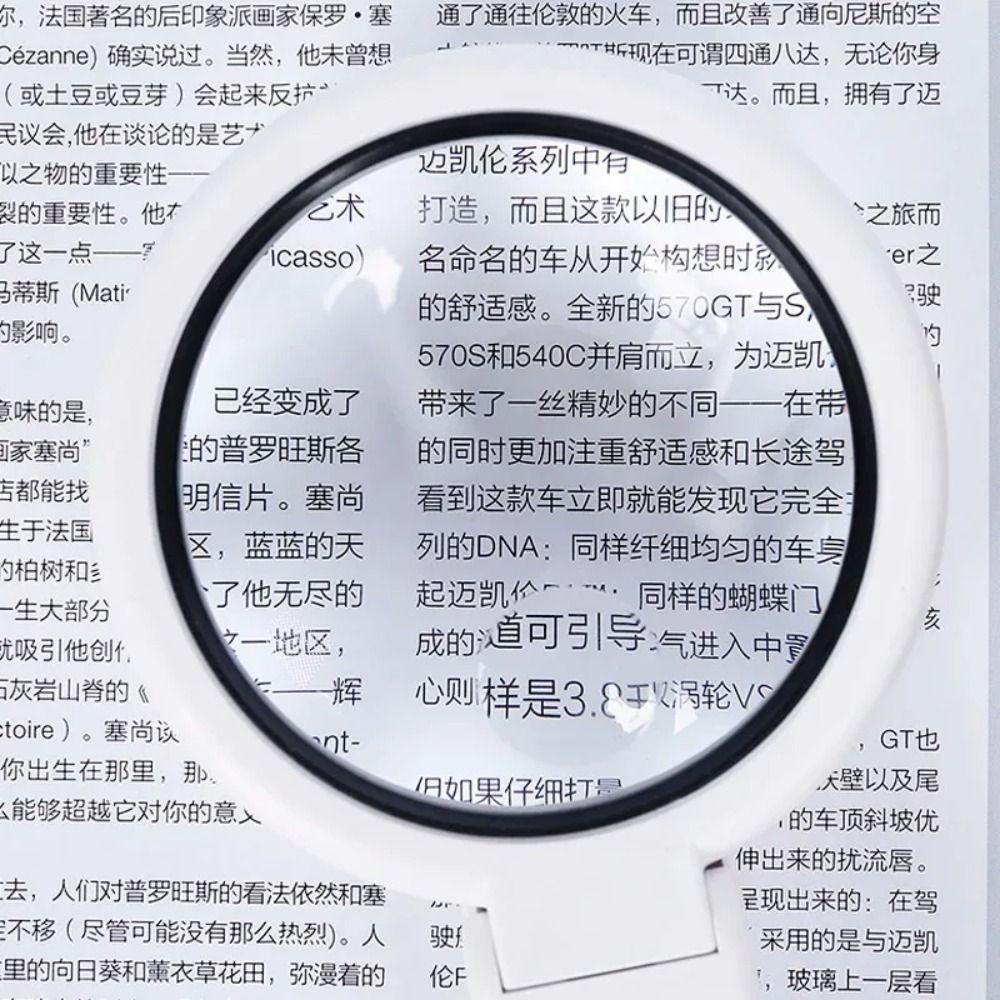 Stand Magnifying Glass 11x 5x Folding Lamp Illuminated Portable Magnifier  Newspapers