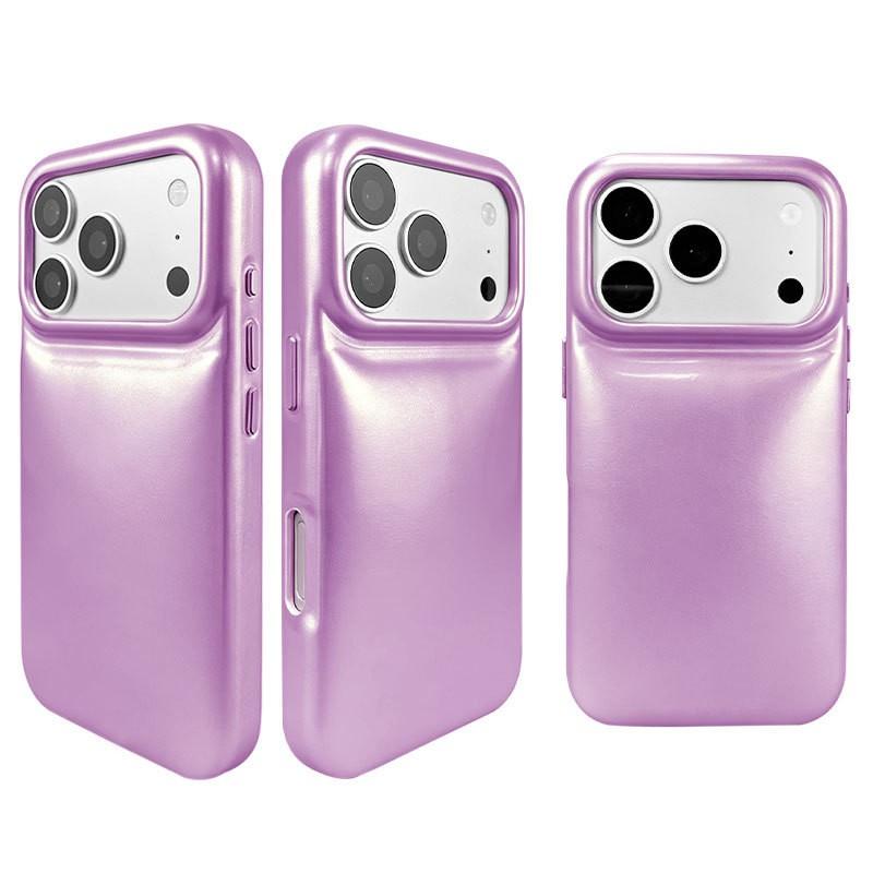 Soft Touch PU Phone Case IPhone 15 Pro With Raised Camera Ring Full Coverage Slim Shockproof Anti Scratch
