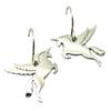 Les Trésors De Lily [P7791] - Silver 'Licorne My Unicorn' Steel Designer Earrings - 25x15 Mm
