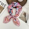 Silk Scarf Neck 70 Square Scarf New Printing Small Fresh Versatile Streamer Neck Protector Scarf Shawl