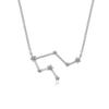 12 Constellation Necklace 925 Sterling Silver Constellation Pendant Necklace Delicate Rhinestone Constellation Sign Elegant Cubic Zirconia