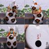 Waza no Kura Cute Kutani size beckoning golden Feng good luck interior Japanese small birthday opening new house 60th 70th 77th 88th gift Maneki-neko