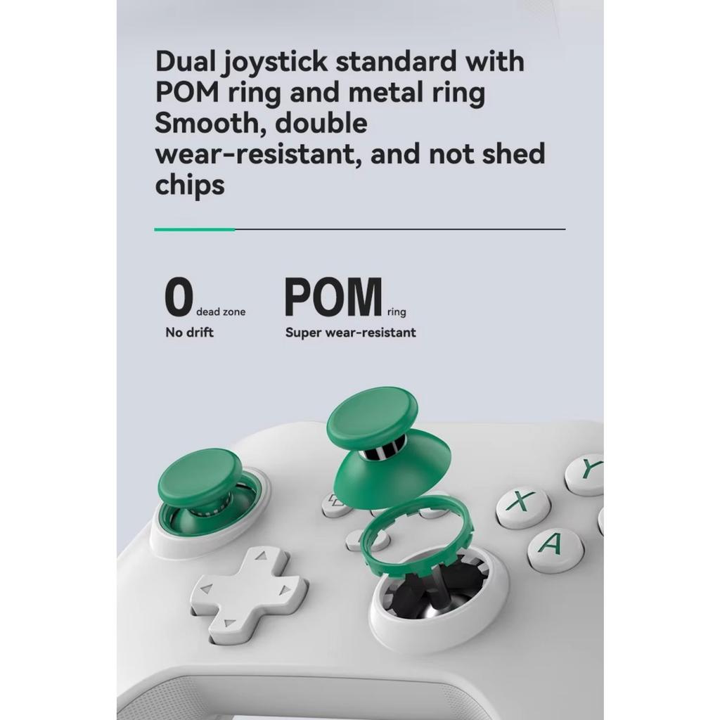 Мобильный игровой контроллер для Switch, PS4 с джойстиком на основе эффекта Холла/Turbo/программирование макросов/6-осевой гироскоп/мотор/дистанционное воспроизведение/Xbox Cloud Game/Steam