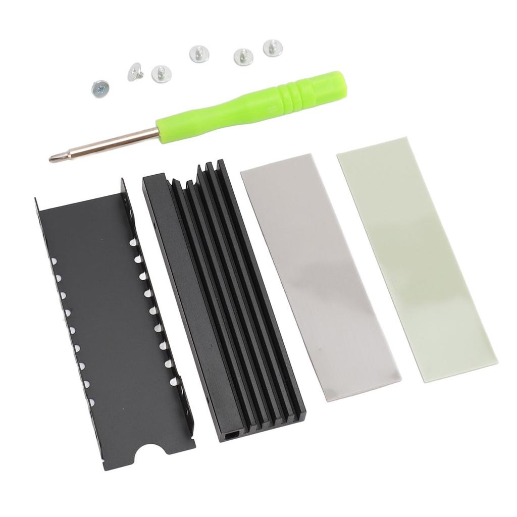 M.2 NVME 2280 SSD Heatsink Support Single Double Sided SSD Heatsink with Thermal Silicone Pads for
