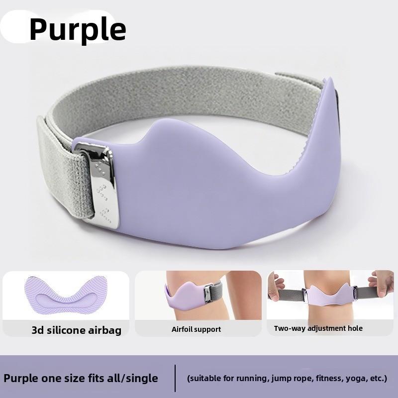 Airbag Silicone Patellar Band for Professional Running, Providing Shock Absorption and Fixation for The Meniscus, Adjustable Sports Knee Brace