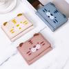 Korean Style Women's Cute Cartoon Tri-fold Wallet with Multi-Card Slots and Coin Purse