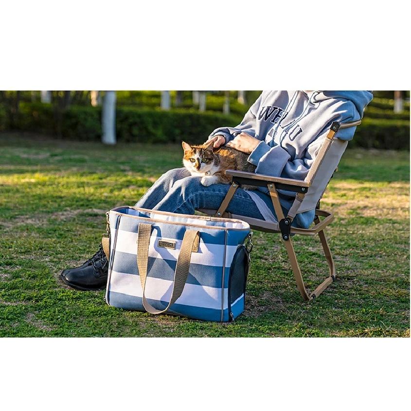 Truelove Expandable Cat Puppy Carrier Backpack Small Animal Dogs with Removable Plush Mattress Breathable Mesh Spacious TLX5172