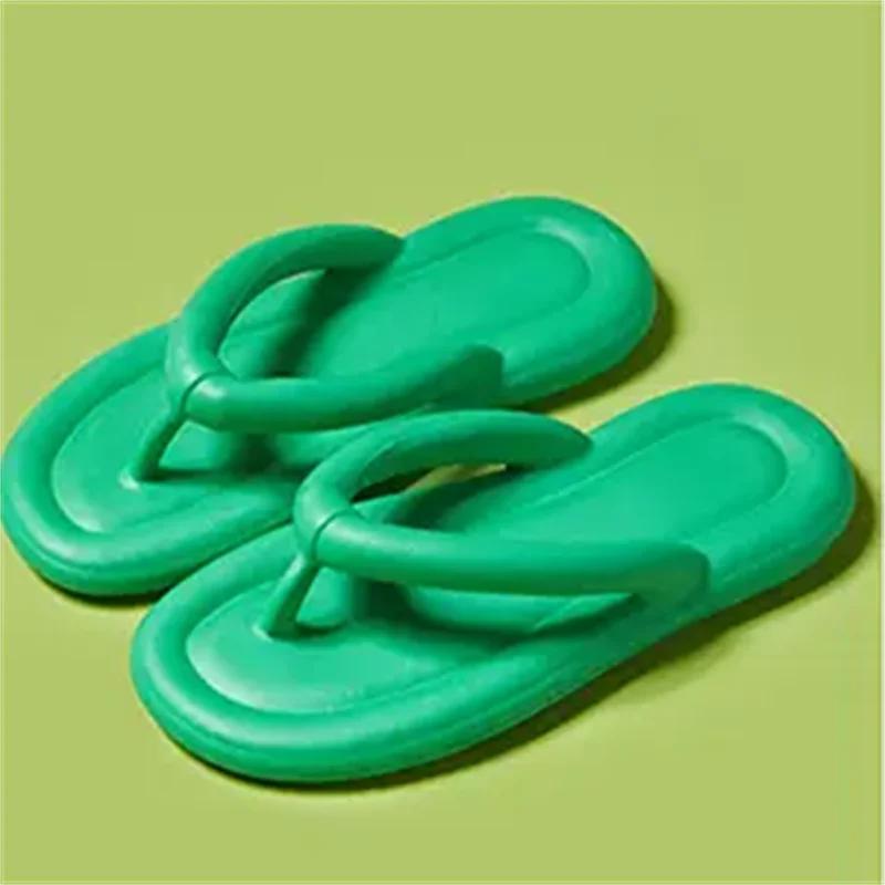 Модные мужские и женские летние сандалии Вьетнамки Мягкая подошва домашние тапочки для ванной комнаты нескользящие износостойкие комнатные парные пляжные шлепанцы