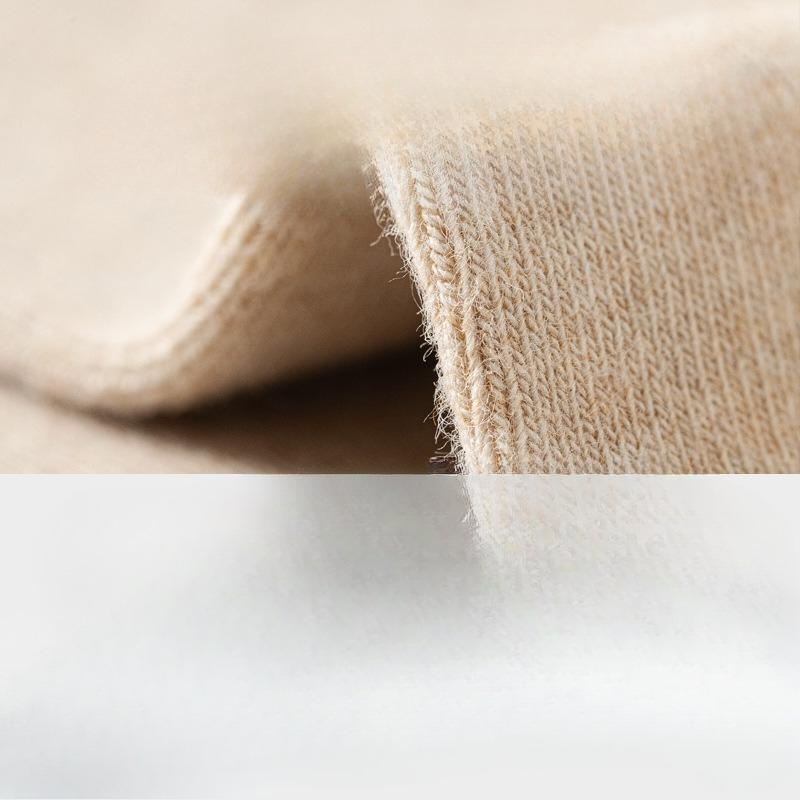 Женские осенние утолщенные свободные носки до середины икры из чистого хлопка, антибактериальные, влагоотводящие и дезодорирующие однотонные осенне-зимние носки