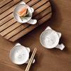 Soy Sauce Dish Chopstick Holder Creative Cute Side Dish Seasoning Dipping Sauce Dish Home Ceramic Dish