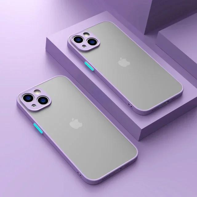 Матовый Чехол Для Телефона Для 14 13 12 15 Pro Max Mini Роскошный Мягкий Силиконовый Ударопрочный Чехол Для 11 XS MAX X XR 7 8 Plus SE
