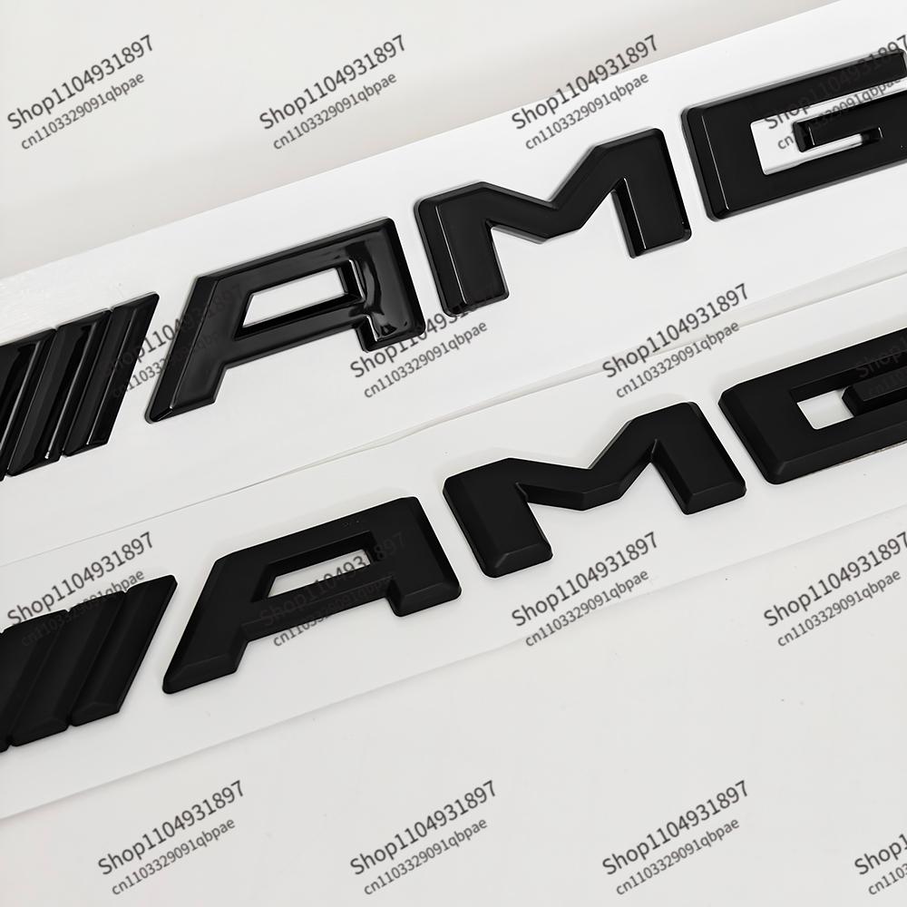 3D ABS Черный Логотип Эмблема AMG Буквы Значок на Багажник Автомобиля Для Mercedes Benz W204 W205 W176 W177 W212 W213 Наклейка AMG Аксессуары