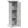 Concrete Grey Plant Stand with Storage Space 31 x 30 x 90 cm Engineered Wood