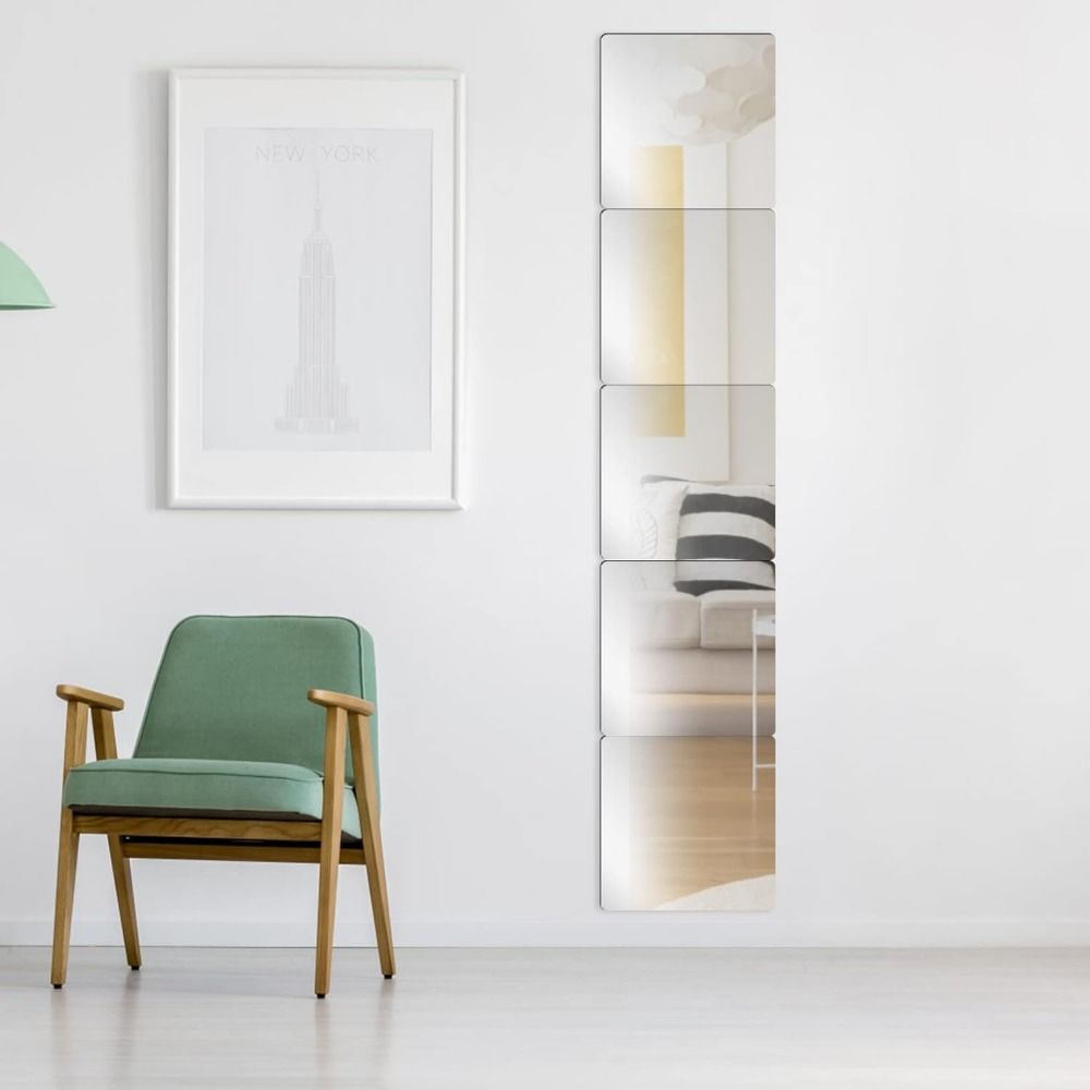 Non Glass PET Plastic Mirror Sheet Unbreakable Square Wall Mounted Mirror  DIY Craft