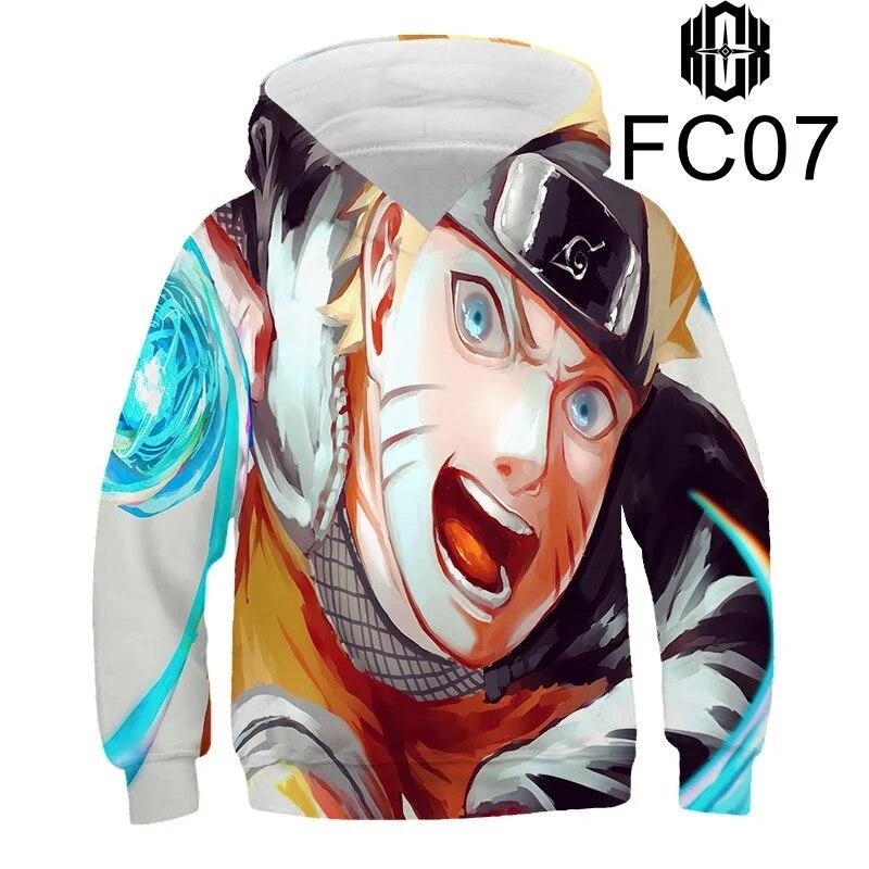 Толстовки с 3D принтом «Узумаки Наруто» для мужчин и женщин, детские толстовки для мальчиков и девочек, уличная одежда, пуловер, топы с длинными рукавами