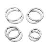10/20PCS 100% Stainless Steel Key Rings with Spring Buckle  15 20 25 28 30 32mm Size Split Ring Key Rings For Bag Key Chains