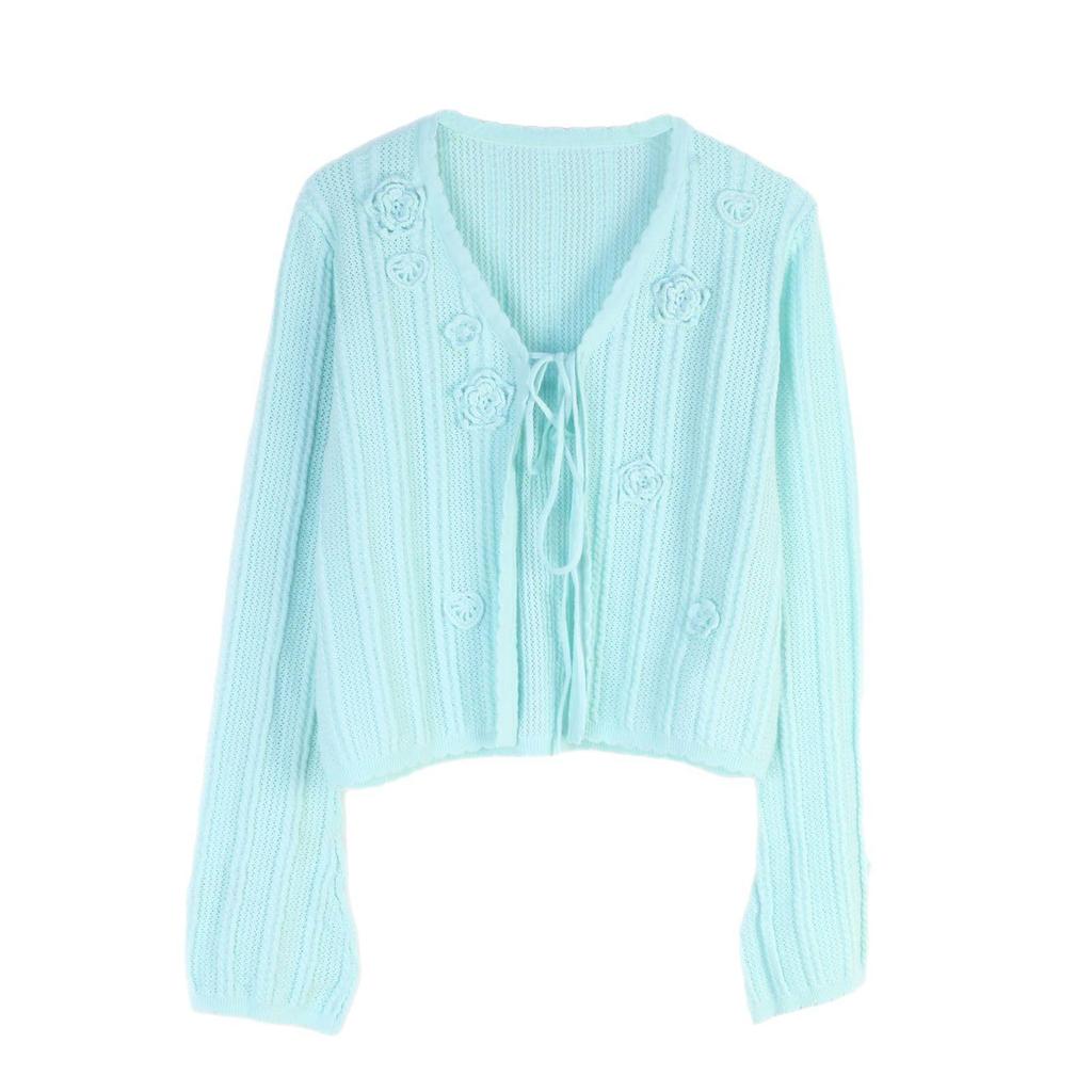 Женский трикотажный комплект «Камелия»: Кардиган, Жилет + Юбка – Весенне-летний стиль лесной феи