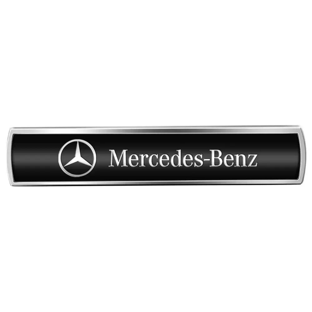 AABGV1 2Pcs 3D Metal AMG Emblem Car Body Fender Logo Stickers For Mercedes Benz B/C/E/S Class A Class C200L GLC GLE GLK CLA AMG