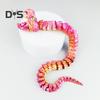3D Printed Snake Figurine Movable Joints Snake Figure Articulated Animal Model Toy Home Office Bookshelf Desktop Decoration Ornament