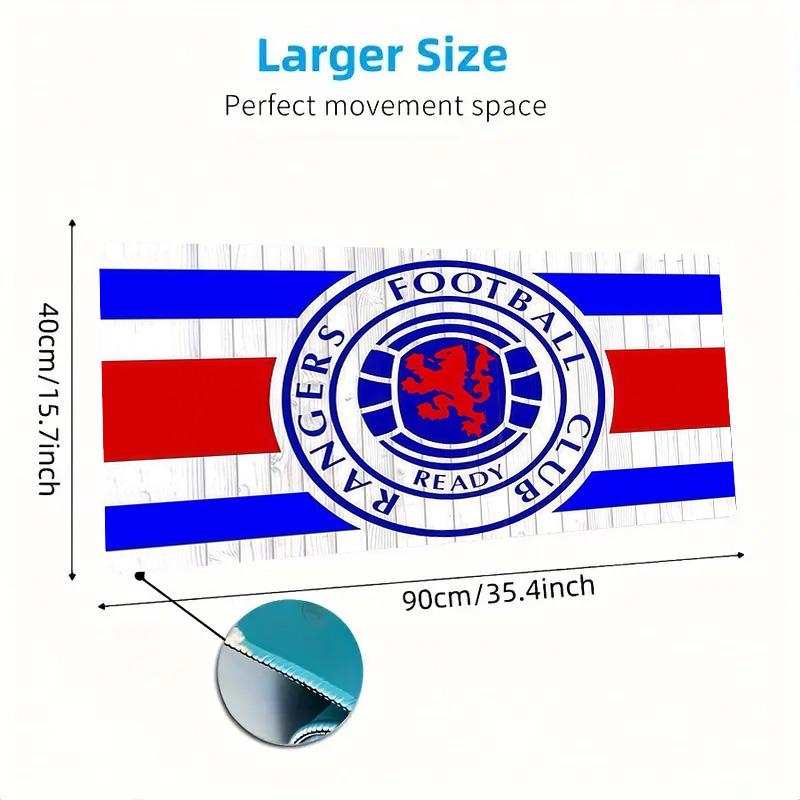 Rangers FC2 Print Cushion Non-slip Laptop Tablet Big Mousepad XXL Mat Mini PC Playmat With Lock edge