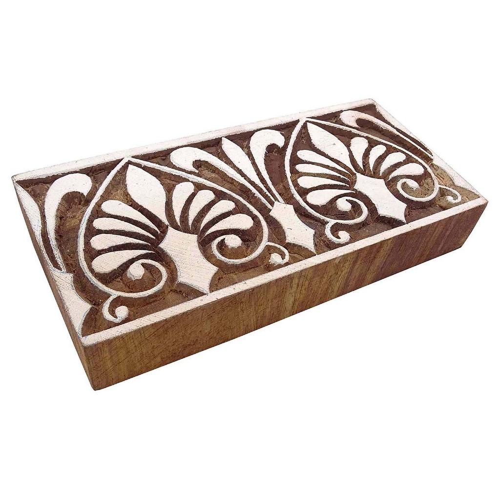 Декоративные Блоки Скрап Штамп Коричневые Деревянные Текстильные Марки Блок Печати