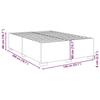VidaXL Cadre de lit sans matelas gris clair 140x200 cm velours 3284637