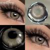 Eyeshare 1 пара новых цветных контактных линз для глаз, модные, синие, коричневые, красивые, для зрачков, годовая носка
