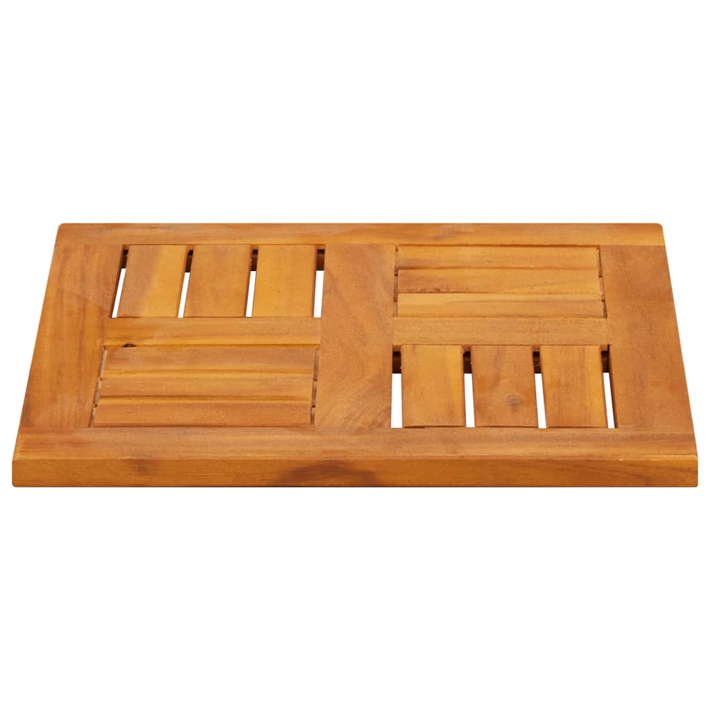 Table Top 40x40x2 cm Square Solid Acacia Wood