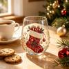 Christmas Socks Red Wine Glass Set 3D Holiday Art Water Cup Handless Juice Milk Coffee Mug - Christmas Socks 3D